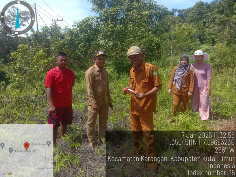 Pengukuran Tanah untuk Pembangunan PDAM di Desa Batu Lepoq